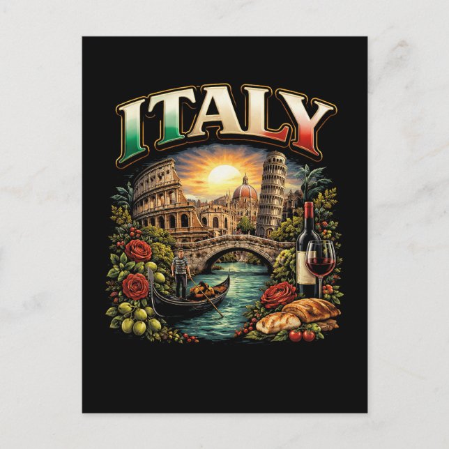 Cartão Postal Italy Eternal (Frente)