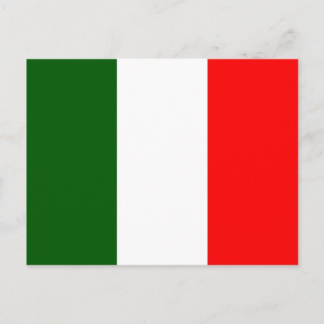 Cartão Postal Italy High quality Flag (Frente)