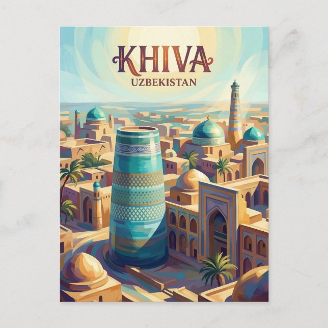 Cartão Postal Itchan Kala Uzbequistão (Frente)