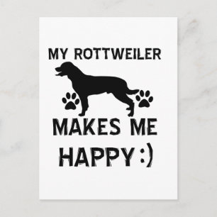 Cartão Postal Itens de presentes do Rottweiler