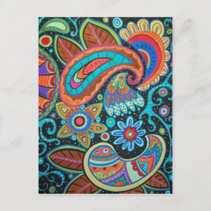 Cartão Postal Itens de produtos de imagem Paisley Art