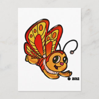 Cartão Postal Itens de Promocional da Chloe da Borboleta