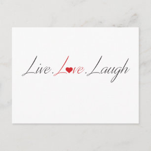 Cartão Postal itens de riso de amor vivo