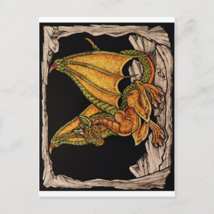 Cartão Postal Itens do Bebê Dragão