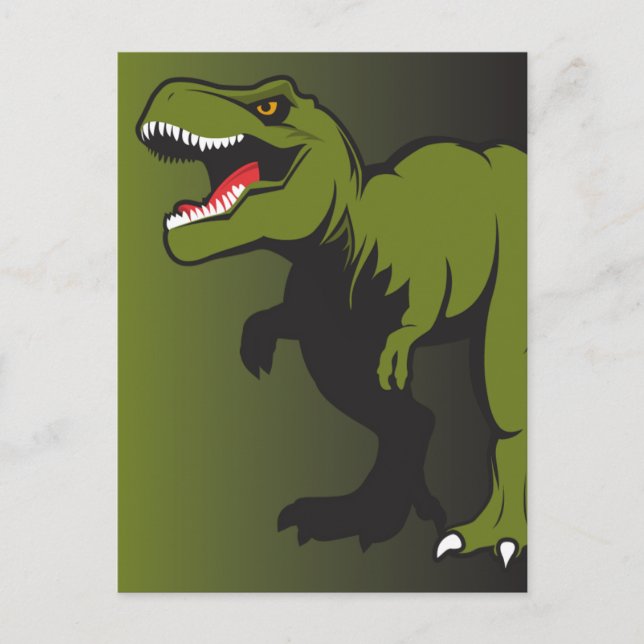 Cartão Postal Itens personalizados T-Rex (Frente)