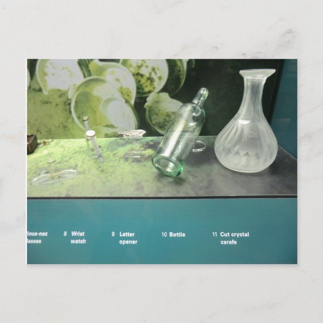 Cartão Postal Itens Salvados do Titanic (Frente)