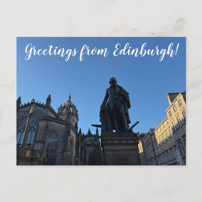 Cartão Postal ITINERÁRIOS: Saudações de Edimburgo! (Frente)