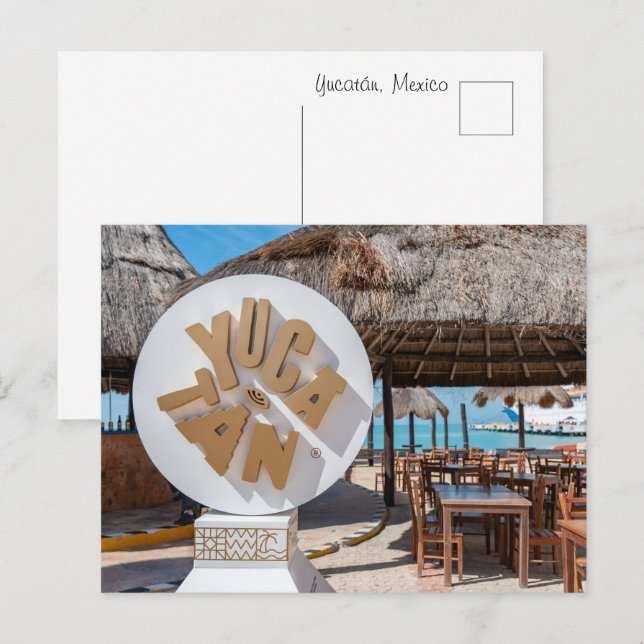 Cartão Postal Iucatã México (Frente/Verso)