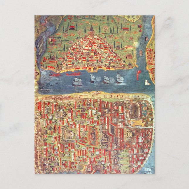 Cartão Postal IUK T.5964 Vista de Istambul (Frente)