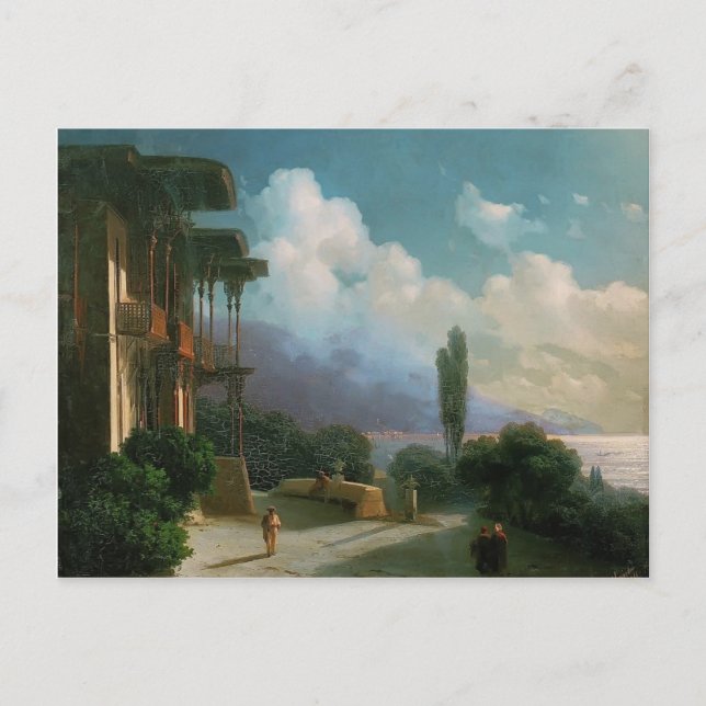 Cartão Postal Ivan Aivazovsky - Noite perto de Yalta (Frente)
