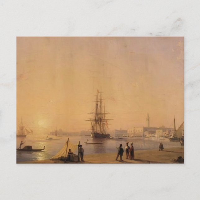 Cartão Postal Ivan Aivazovsky - Veneza (Frente)