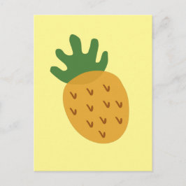Cartão Postal IVF Ananás | Infertilidade Amarelo Cúbica Moderna