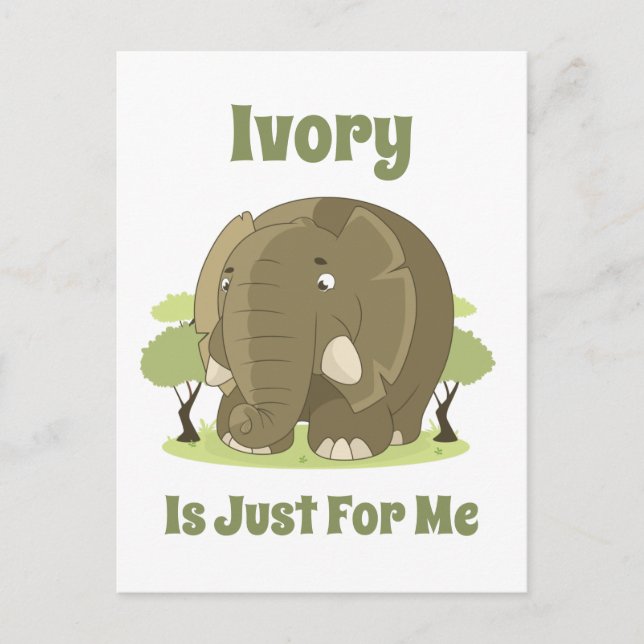Cartão Postal Ivory é só para mim (Frente)