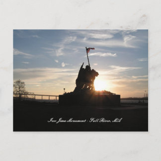 Cartão Postal Iwo Jima Monument - Fall River, MÃES