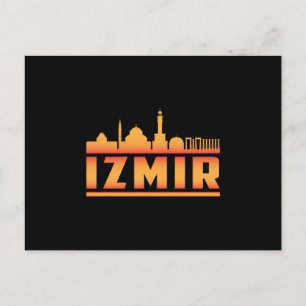 Cartão Postal Izmir Turquia Cidade Skyline Cityscape Funny Gift