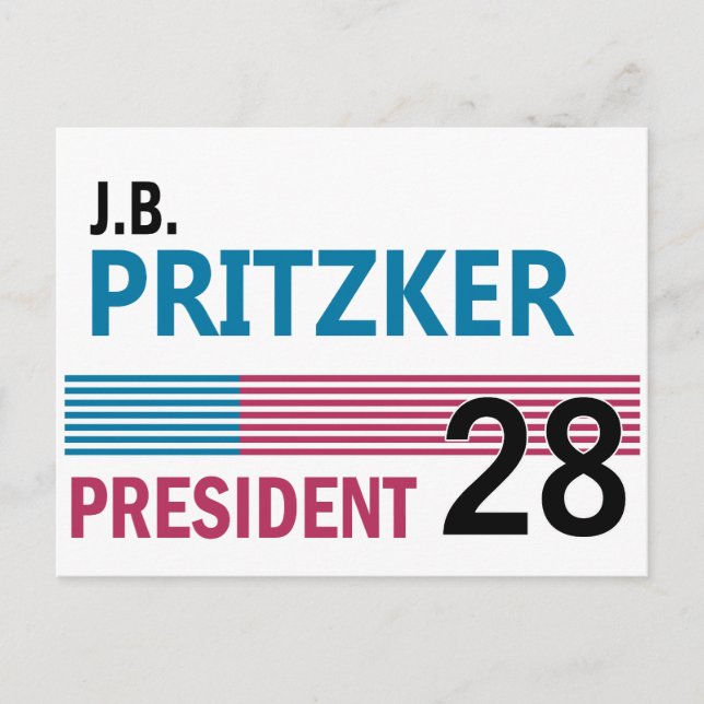 Cartão Postal J.B. Pritzker 2028 (Frente)