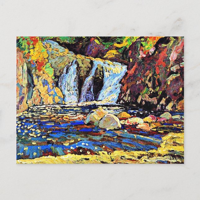 Cartão Postal J.E.H. MacDonald - O esboço das Pequenas Falls, 19 (Frente)