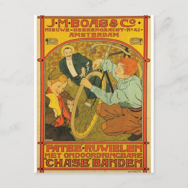 Cartão Postal J.M Boas e Co. Bicicletas (Frente)