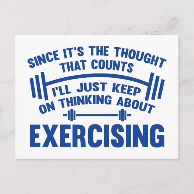 Cartão Postal Já que é o pensamento que conta (Frente)