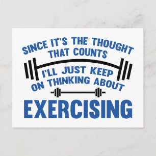 Cartão Postal Já que é o pensamento que conta que vou ficar