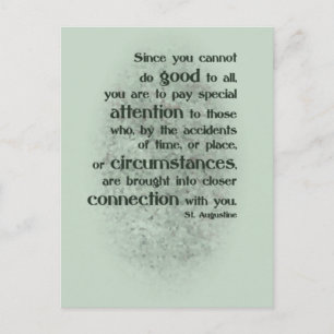 Cartão Postal Já que você não pode fazer bem a todos