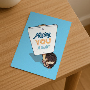 Cartão Postal Já Sinto Saudades do Cartaz de Piquete de Ouriço C