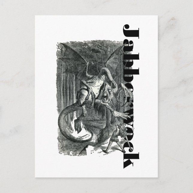 Cartão postal Jabberwock (Frente)
