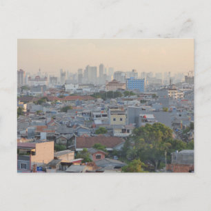 Cartão Postal Jacarta na fumaça