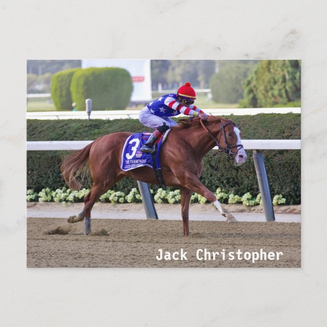 Cartão Postal Jack Christopher - Champagne Stakes (Frente)