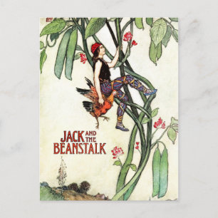 Cartão Postal Jack e o Beanstalk