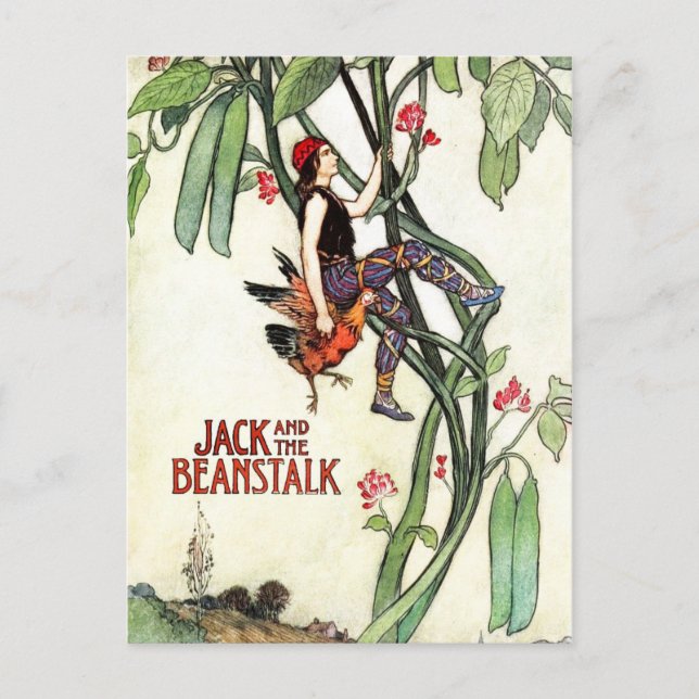Cartão Postal Jack e o Beanstalk (Frente)