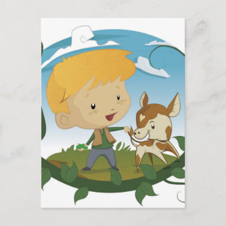 Cartão Postal Jack e o Beanstalk