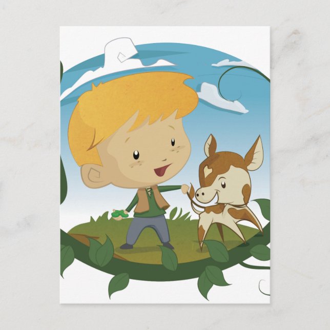 Cartão Postal Jack e o Beanstalk (Frente)