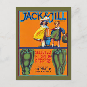 Cartão Postal Jack & Jill Pimentões da Flórida