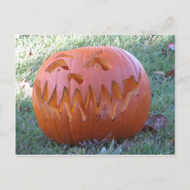 Cartão Postal Jack O Lantern (Frente)