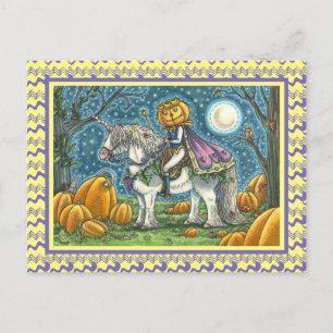CARTÃO POSTAL JACK O LANTERN PRINCE EM SUA MÁGICA UNICORN PONY
