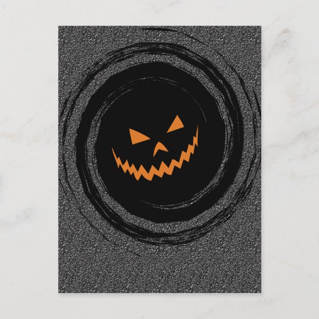 Cartão Postal Jack O Lantern Swirl (Frente)