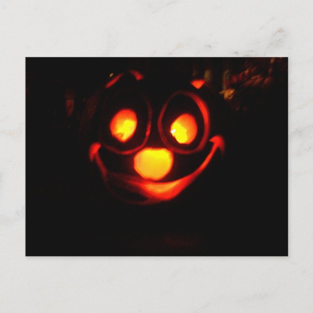 Cartão Postal Jack O'Lantern All A'Glow (Frente)
