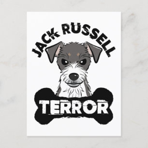 Cartão Postal Jack Russell Terror Funny Parsons Terrier Dog