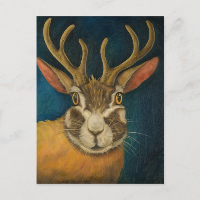 Cartão Postal Jackalope (Frente)