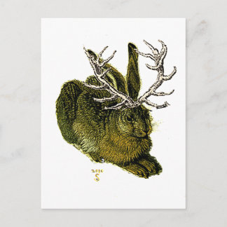 Cartão Postal Jackalope do século XVI