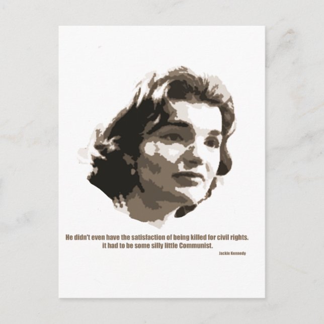 Cartão Postal Jackie Kennedy (Frente)