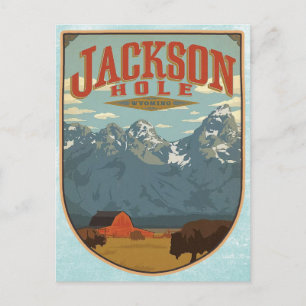 Cartão Postal Jackson Hole Wyoming