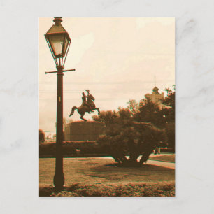 Cartão Postal Jackson Square Em Chuva, Nova Orleans