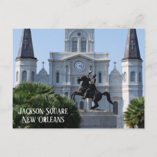 Cartão Postal Jackson Square New Orleans