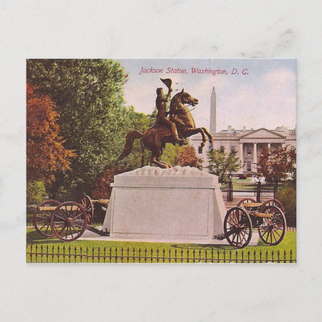 Cartão Postal Jackson Statue (Frente)