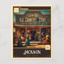 Cartão Postal Jackson, Tennessee | Vintage