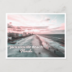 CARTÃO POSTAL JACKSONVILLE BEACH FLORIDA