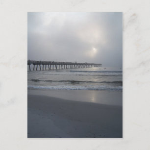 Cartão Postal Jacksonville Beach, Flórida. Cartão-postal Sunrise