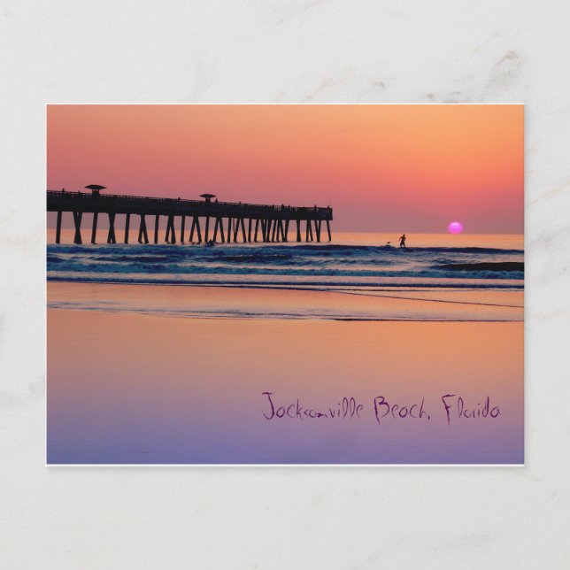 Cartão Postal Jacksonville Beach, Sunrise (Frente)